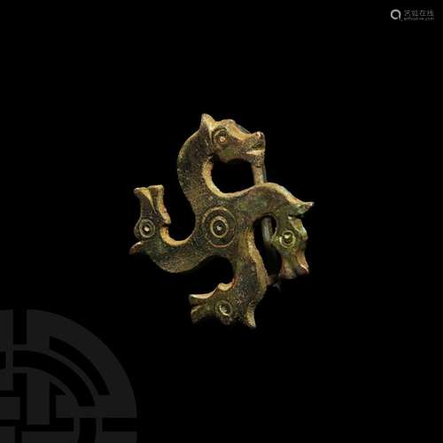 Roman Horse Head Whorl Brooch