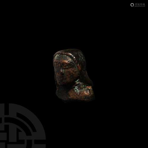 Romano-Egyptian Statuette Head