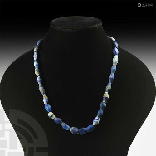 Bactrian Lapis Lazuli Bead Necklace