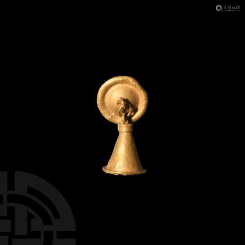 Gold Bell Pendant