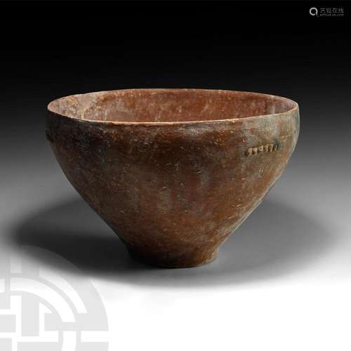 Large Early Bronze Age Terracotta Bowl