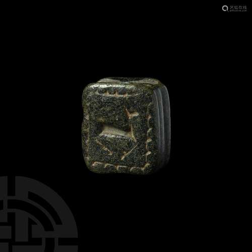 Syrian Hardstone Seal with Deer