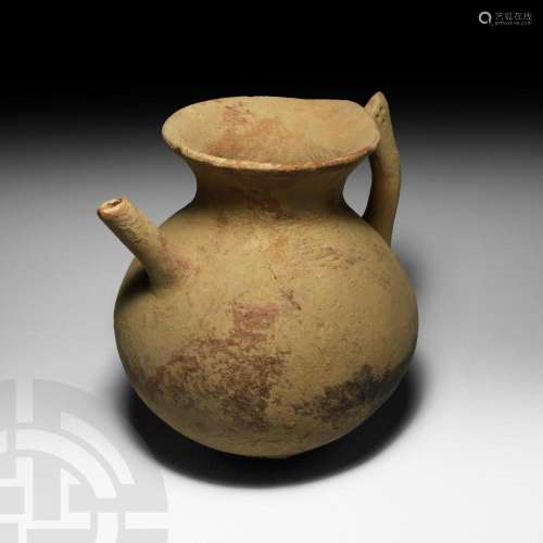 Luristan Spouted Jar with Animal Handle