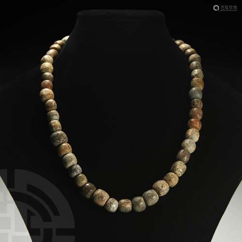 Woolly Mammoth Bone Bead Necklace