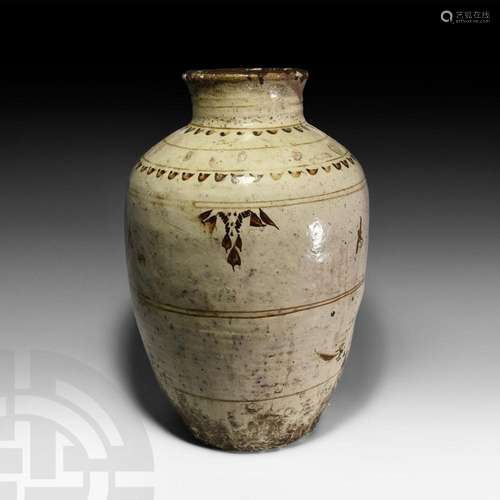 Chinese Ming Glazed Tsu Chou Ware Jar