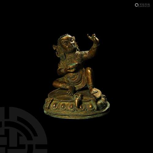 Sino-Tibetan Gilt Vajravarahi Figure