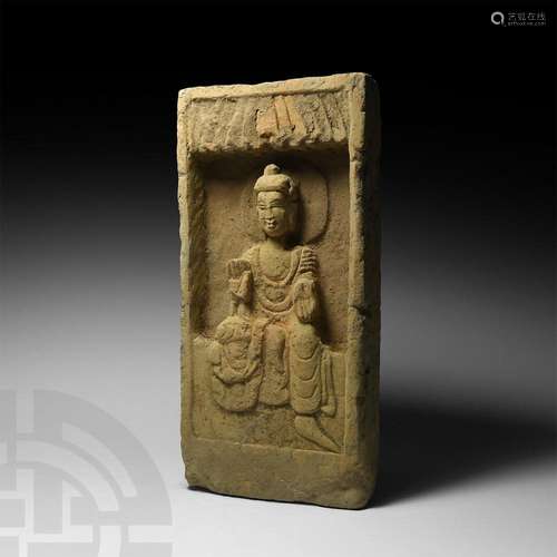 Chinese Northern Wei Buddha Brick