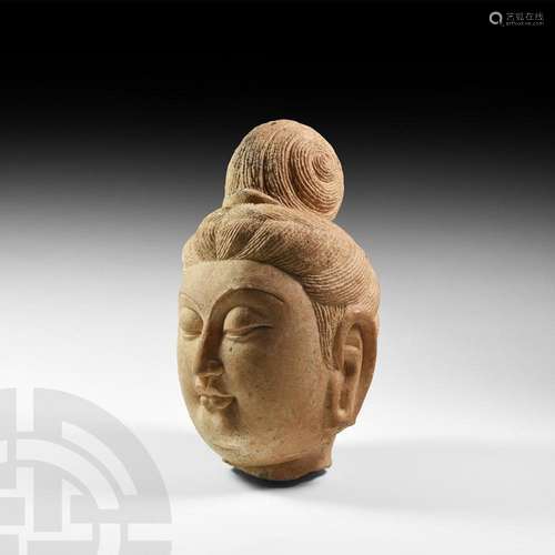 Chinese Sui Head of Bodhisattva