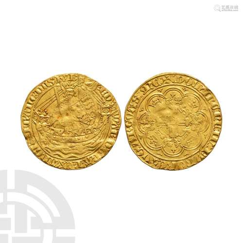 Edward III - London (L) - Second Period Gold Half Noble