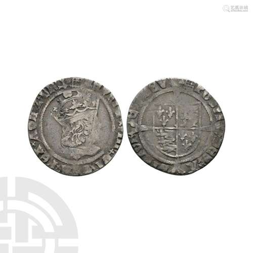 English Tudor Coins - Henry VIII - London - Profile Groat