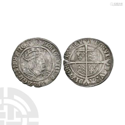 English Tudor Coins - Henry VIII - Profile Groat