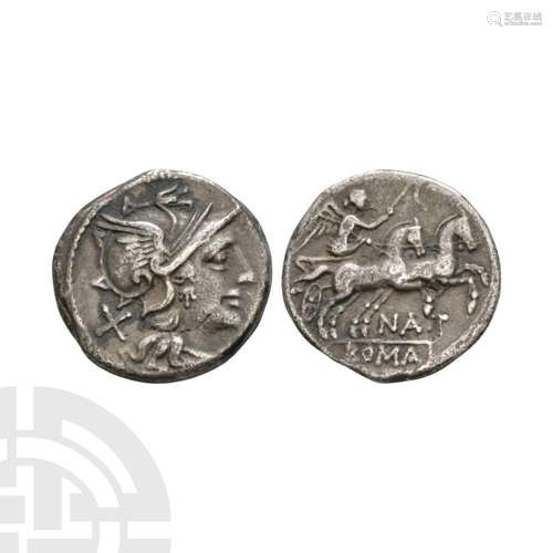 Roman Republican Coins - Pinarius Natta - Victory AR Denariu...