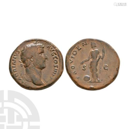 Hadrian - Providentia AE Sestertius