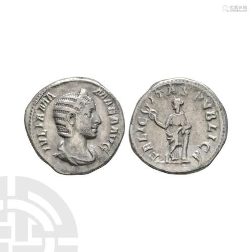 Julia Mamaea - Felicitas AR Denarius