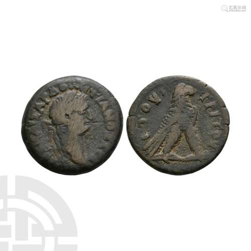 Domitian - Alexandria - Eagle AE Diobol