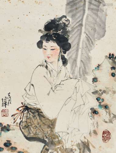 白伯華（b.1944） 仕女圖