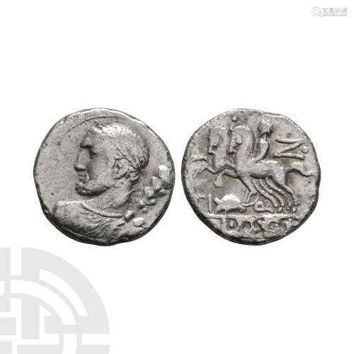 Roman Republican Coins - Ti Quinctius - Hercules AR Denarius