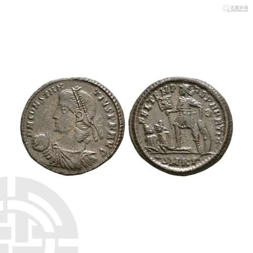 Constantius II - Emperor and Captives Bronze