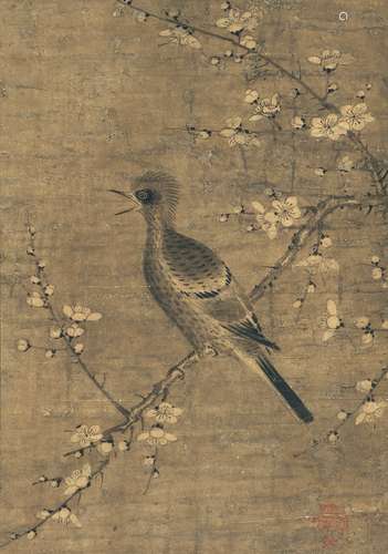 佚名 梅花鳴禽圖