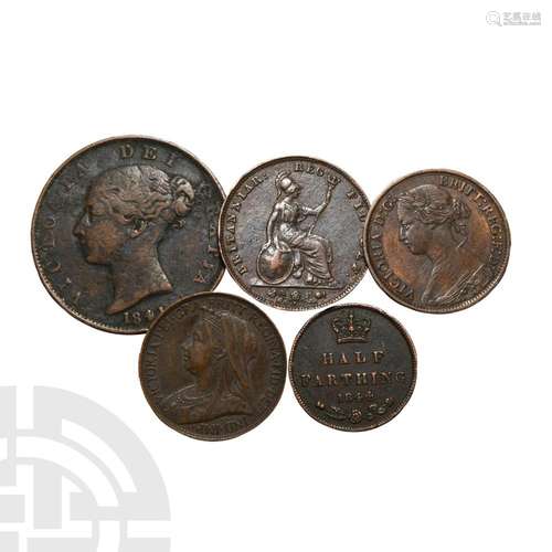 Victoria - Halfpenny, Farthings and 1/2 Farthing [5]