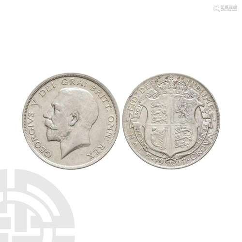 George V - 1917 - Halfcrown