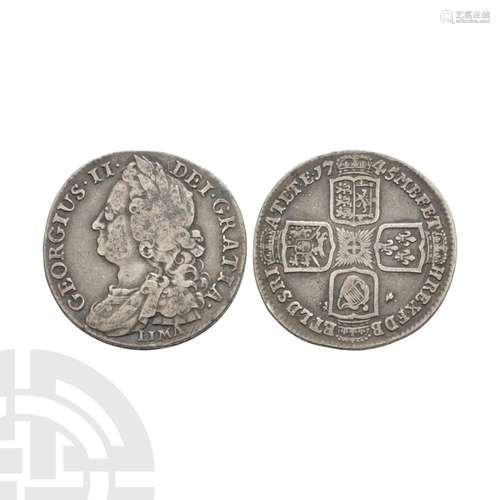 George II - 1745 LIMA - Shilling