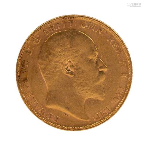 Großbritannien /GOLD - Edward VII, 1 Sovereign 1904 Perth Mi...