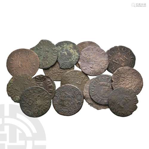 Tokens - 17th Century - Token Farthing Group [16]