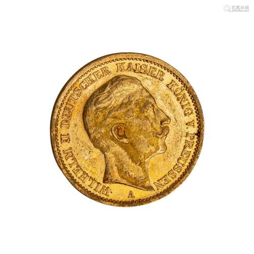 Preussen/GOLD - 20 Mark 1909 A