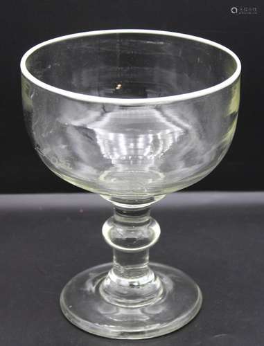 BERLINER WEISSE - GLAS, WOHL UM 1900, WEISSE LIPPE, H-19,5CM...