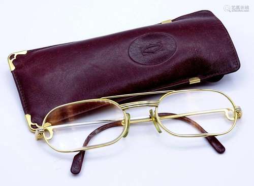 HERREN BRILLE "CARTIER" MIT BRILLENETUI