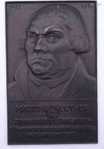 WANDPLAKETTE "MARTIN LUTHER" ZUM 450 GEBURTSTAGE