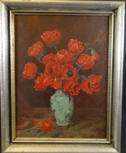 GLASER "KLATSCHMOHN IN VASE"