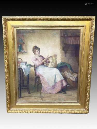 English 19th Century Signed & Dated William Harris Weath...