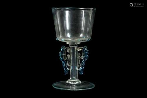 A VENETIAN MURANO GLASS WINGED GOBLET 'FACON DE VENISE&#...