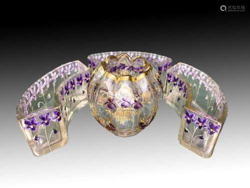 Set Of European Lavender Flower Set 19th Century