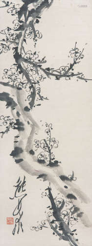 熊希龄（1870-937）  梅花图 水墨纸本 立轴
