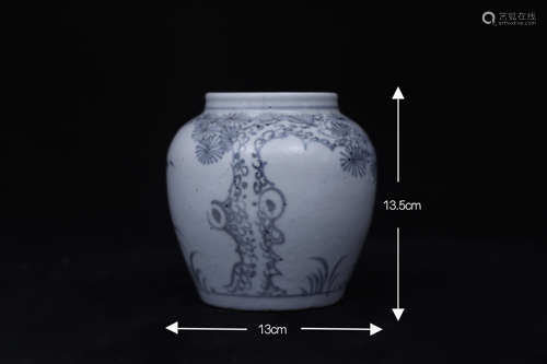 Goryeo White Porcelain Jar高丽白瓷松树罐