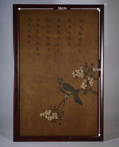 Anonymous flower and bird Painting 佚名 花鸟绢本