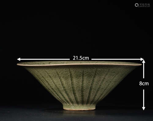 Yaozhou kiln celadon bowl耀州青瓷斗笠碗23