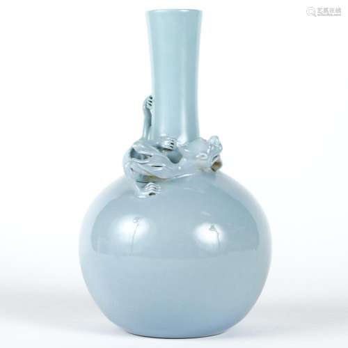 Chinese Clair de Lune Dragon Vase