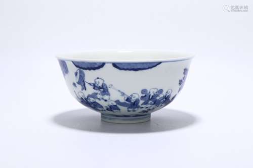 Qianlong Period Blue And White Porcelain Bowl, China