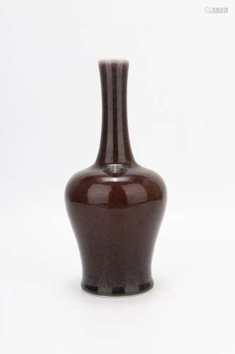 Kangxi Period Red Porcelain Bottle, China