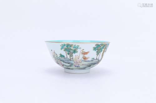 Qianlong Period Famille Rose Porcelain Bowl, China