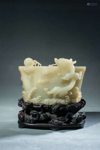 Qing Dynasty Yellow Jade 