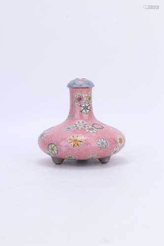 Qianlong Period Famille Rose Porcelain Flower Vessel, China