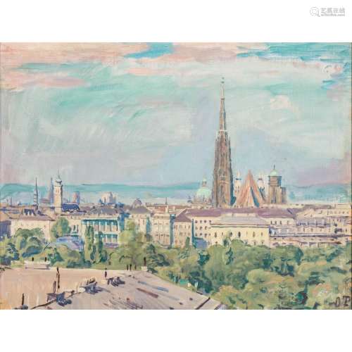 TRUBEL, OTTO (1885-1966), Blick auf Wien,