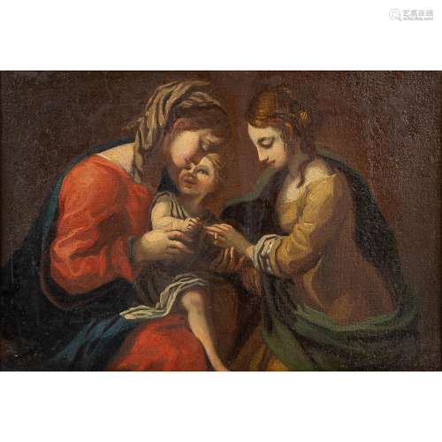 ITALIENISCHER MALER 18./19. Jh., Maria mit Kind und heilige ...