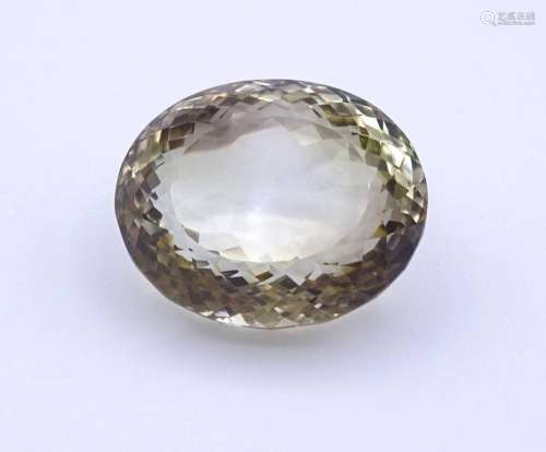 OVAL FACC. LEMON CITRIN, 93,5CT.,