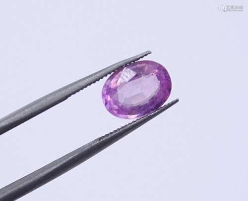 OVAL FACC. PINKER SAPHIR, 1,58CT.